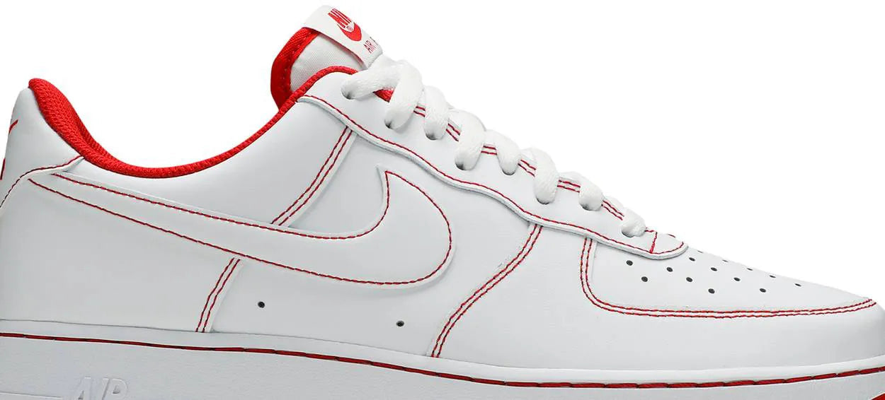 Air Force 1 '07 Contrast Stitch - White University Red
