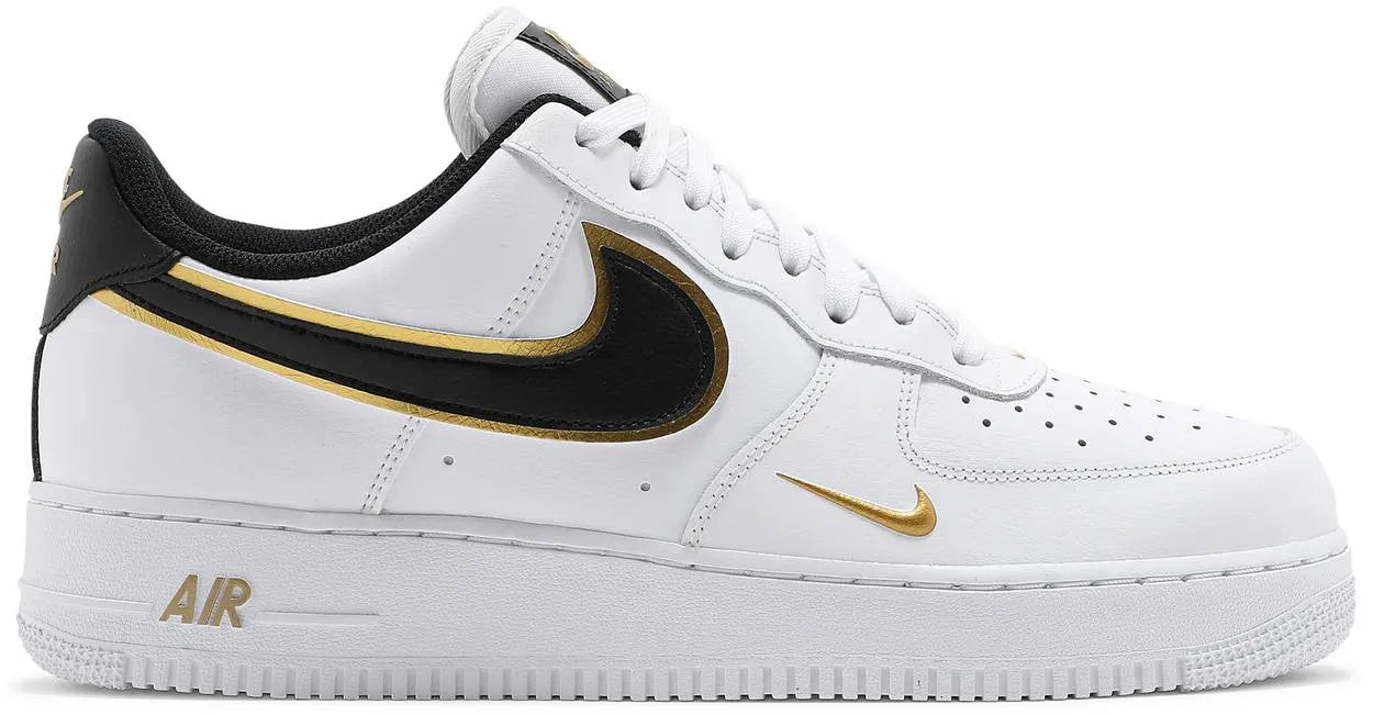 Air Force 1 '07 LV8 Metallic Swoosh Pack - White Metallic Gold