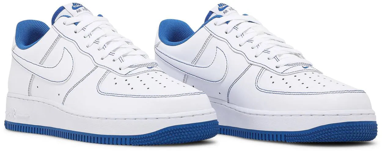 Air Force 1 '07 Contrast Stitch - White Game Royal