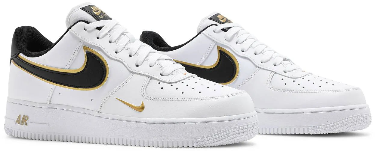 Air Force 1 '07 LV8 Metallic Swoosh Pack - White Metallic Gold